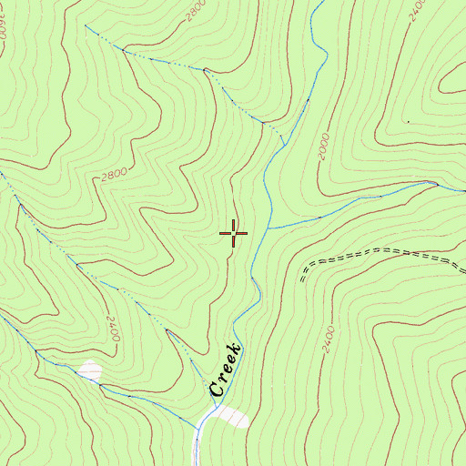 Topographic Map of Fish Creek, CA