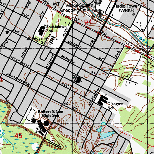 Topographic Map of Korean Central Church, LA