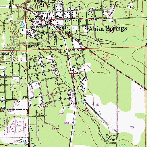 Topographic Map of New Hope Baptist Church, LA