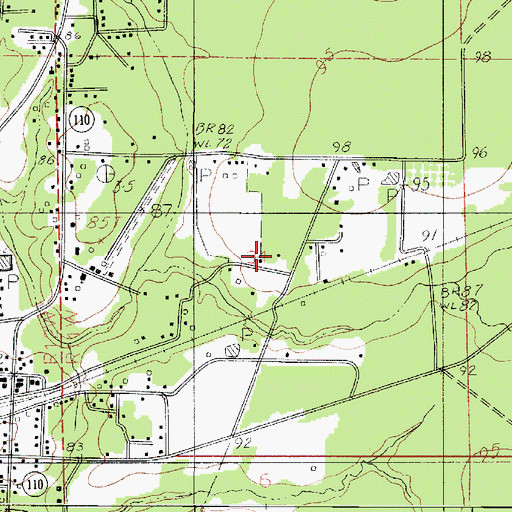 Topographic Map of Merryville Historical Society and Museum, LA