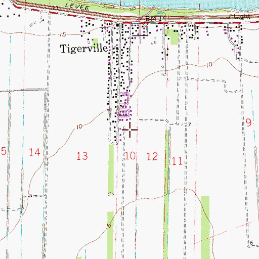 Topographic Map of Lace Sewage Treatment Plant, LA