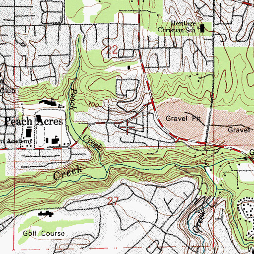 Topographic Map of Sunrise Terrace Mobile Home Court, WA