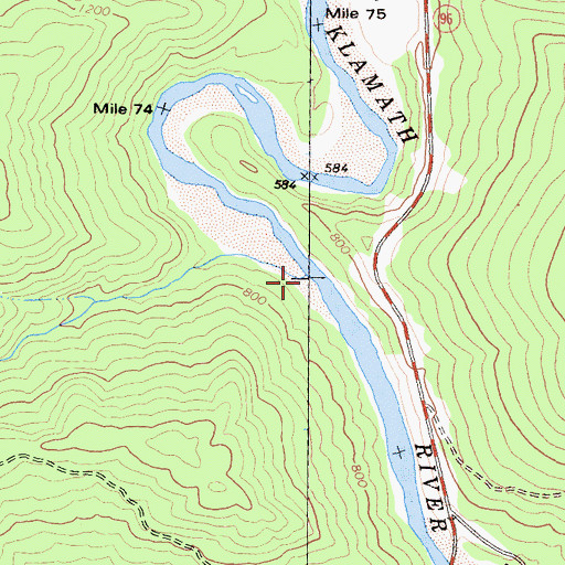 Topographic Map of Halverson Creek, CA