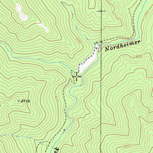 Topographic Map of Hammel Creek, CA
