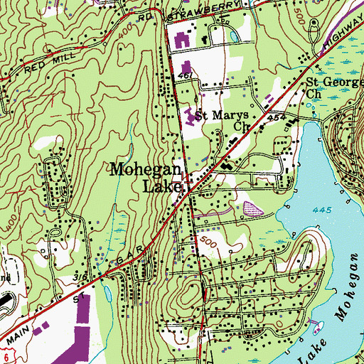 Topographic Map of Mohegan Park Adult Care Facility, NY