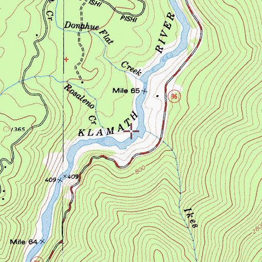 Topographic Map of Ikes Creek, CA