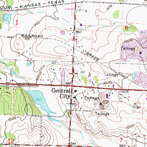 Topographic Map of Carl Junction Fire Protection District Station 2, MO