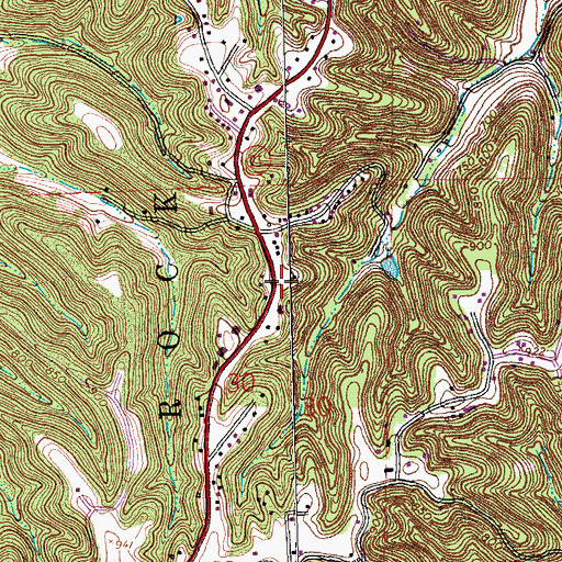 Topographic Map of Antonia Fire Protection District Station 3, MO