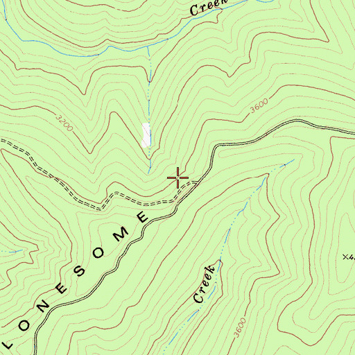 Topographic Map of Lonesome Ridge, CA