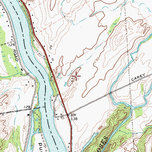 Topographic Map of Pine Meadow Farm, NY