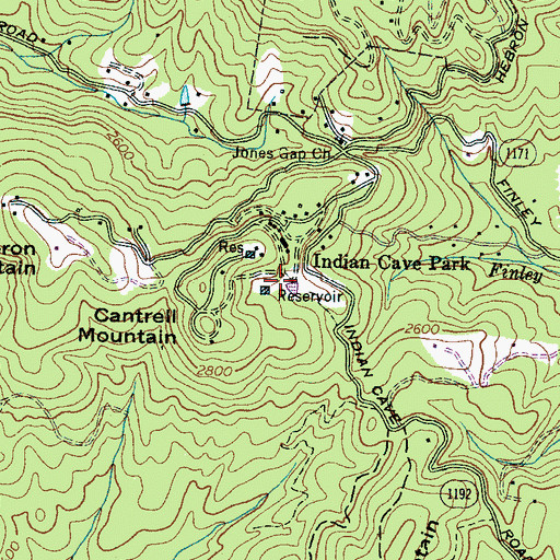 Topographic Map of Valley Hill Fire and Rescue Station 3, NC