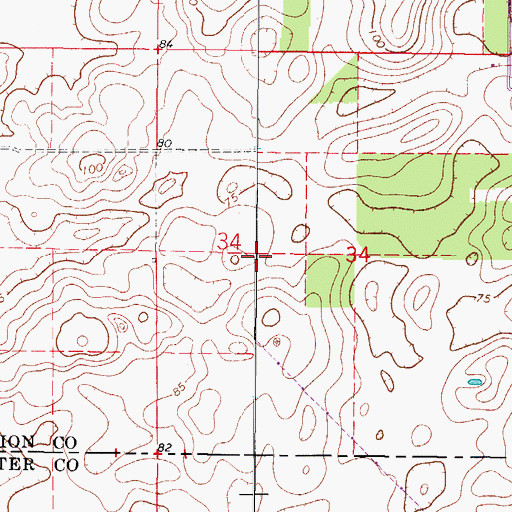 Topographic Map of Village Center Fire and Rescue Station 42, FL