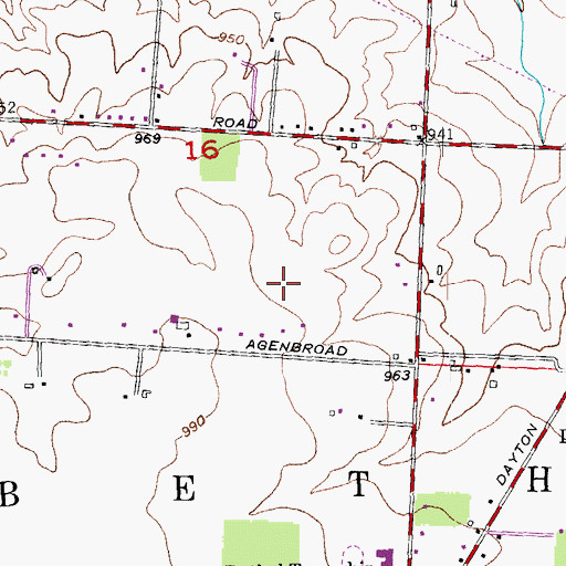 Topographic Map of Partin Tree Farm, OH