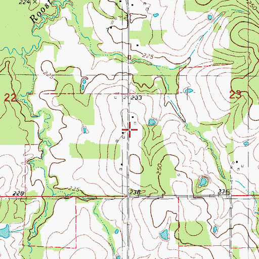 Topographic Map of Mc Croskey Field, AR