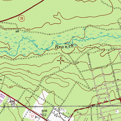 Topographic Map of Leisure Village West, NJ