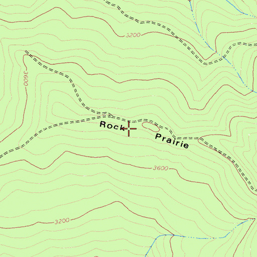 Topographic Map of Rock Prairie, CA