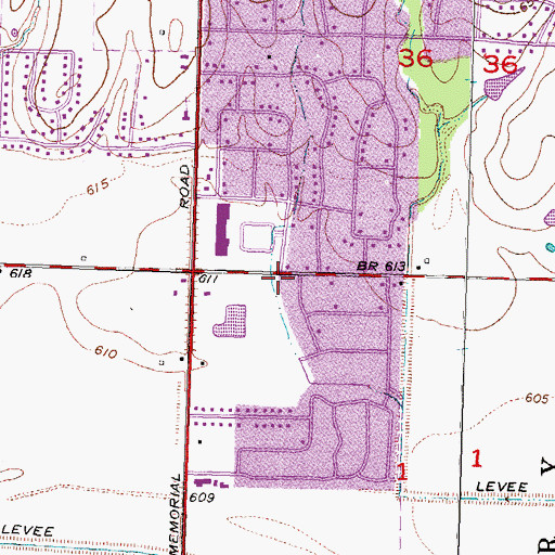 Topographic Map of Bixby Fire Department Station 2, OK