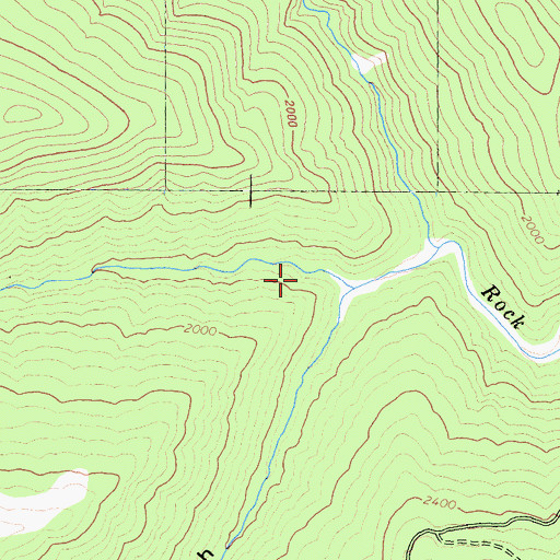 Topographic Map of Salal Gulch, CA