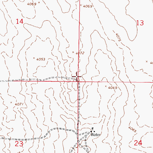 Topographic Map of Chaparral Volunteer Fire Department, NM