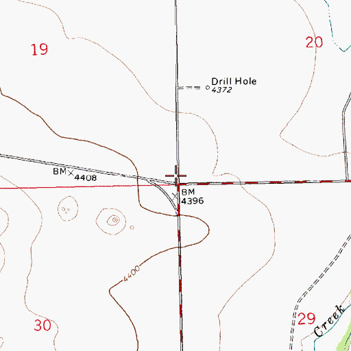 Topographic Map of Rabbit Ear Fire Department Kenton Station, NM