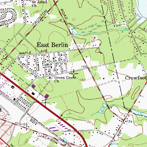Topographic Map of Exceptional Medical Transportation West Berlin, NJ