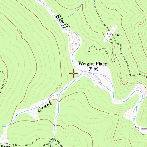 Topographic Map of Serpentine Creek, CA