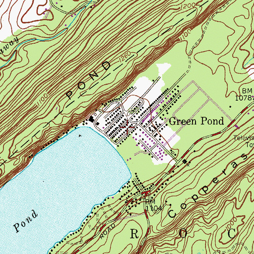Topographic Map of Green Pond First Aid Squad, NJ