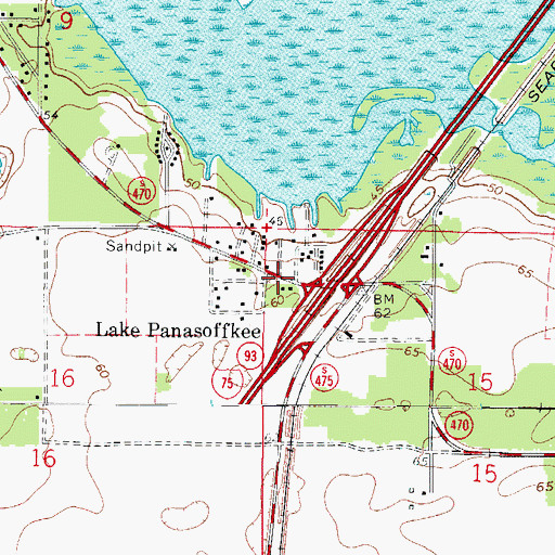 Topographic Map of Lake - Sumter Emergency Medical Services Station 431 and Rescue 451 and D4, FL