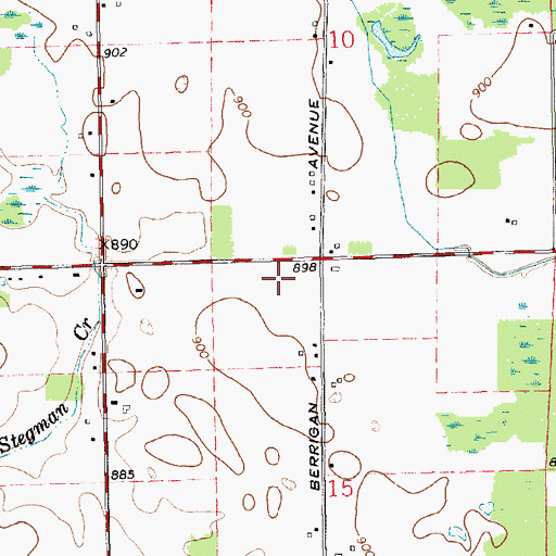 Topographic Map of Rockford Ambulance Substation 1, MI