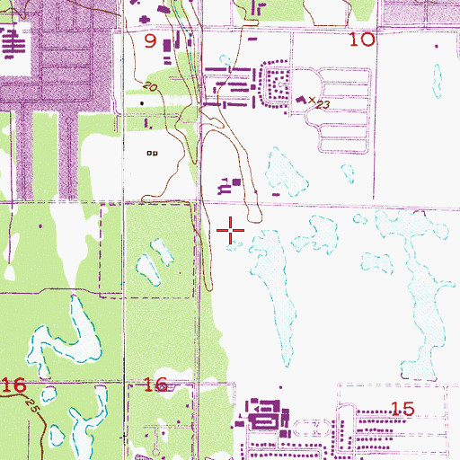 Topographic Map of Health South Sea Pines Rehabilitation Hospital, FL