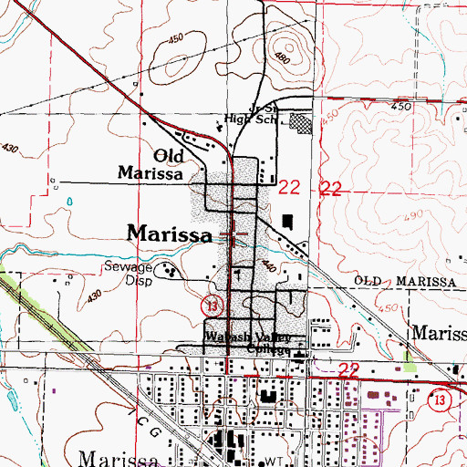 Topographic Map of MedStar Ambulance, IL