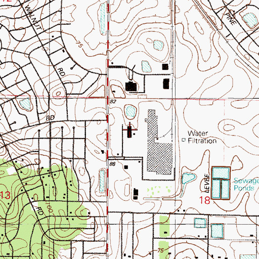 Topographic Map of Kingsbury Academy, FL