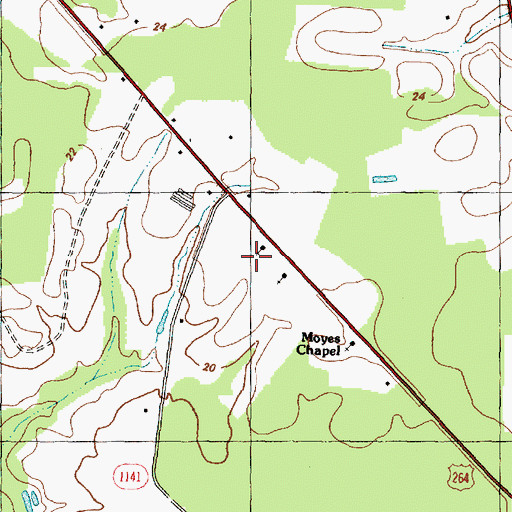 Topographic Map of Flanagan Field, NC