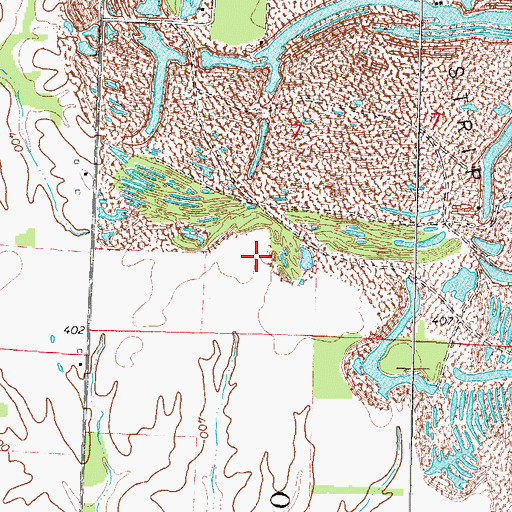 Topographic Map of Southern Illinois Regional Landfill, IL