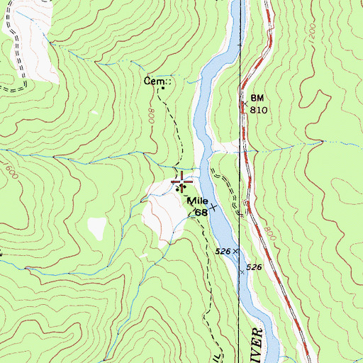 Topographic Map of Teneyck Creek, CA