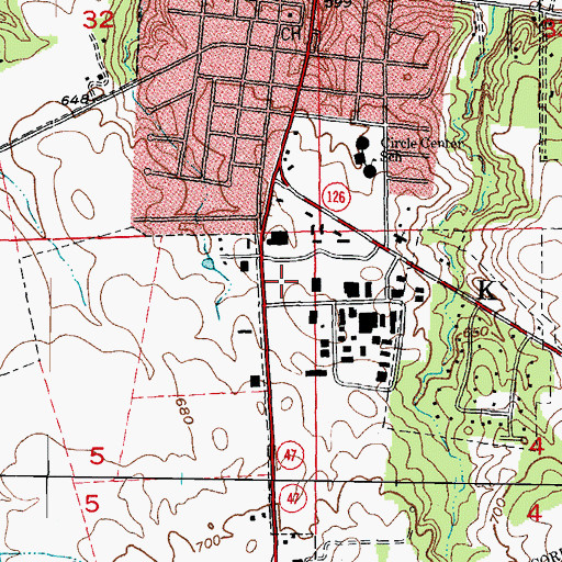Topographic Map of Bristol - Kendall Fire Protection District Station 1, IL
