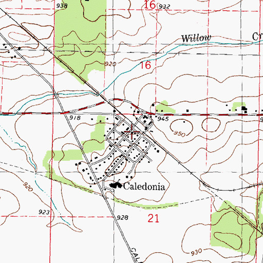 Topographic Map of North Boone Fire District 3 Station 2, IL