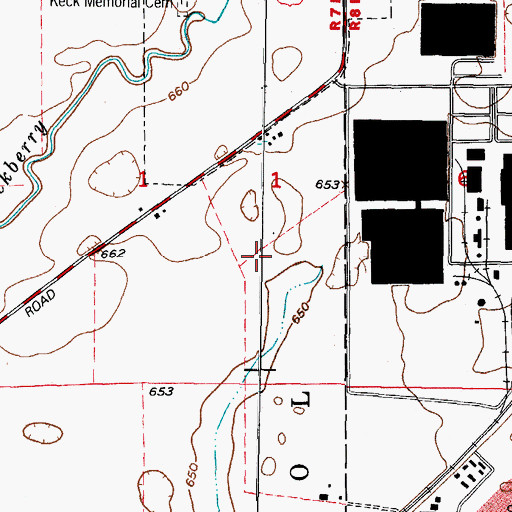 Topographic Map of Oswego Fire Protection District Station 3, IL