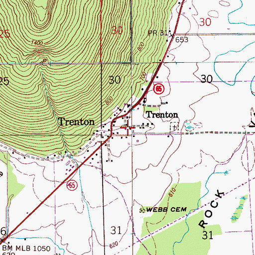 Topographic Map of Valley Volunteer Fire Department Station 2, AL