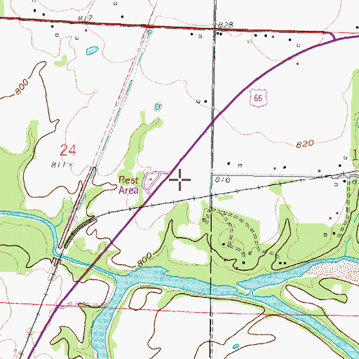 Topographic Map of Spring River Assembly of God Church, KS