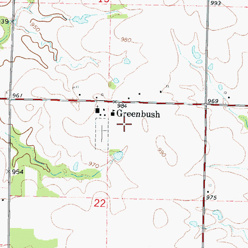 Topographic Map of Pittsburg State University - Greenbush Astrophysical Observatory, KS