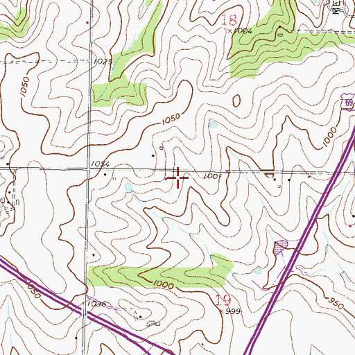Topographic Map of Johnson County Medical Action Station 44, KS