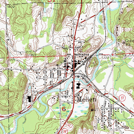 Topographic Map of Mellen Fire and Rescue, WI