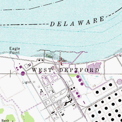 Topographic Map of Howell Cove, NJ