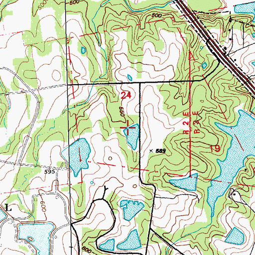 Topographic Map of August A Busch Lake Number 23 Dam, MO