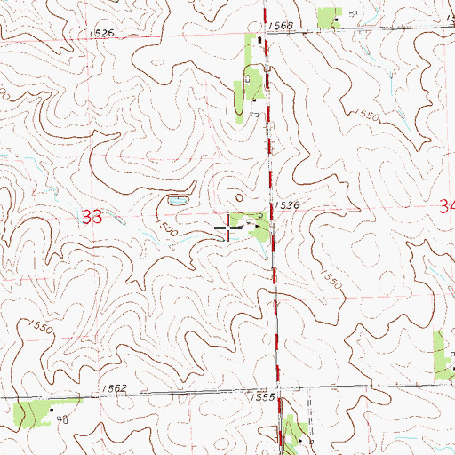 Topographic Map of Reyelts Farm, MN