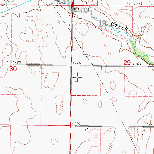 Topographic Map of Shelton Hog Farm, IA
