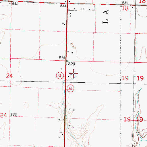 Topographic Map of Daluge Farm, WI