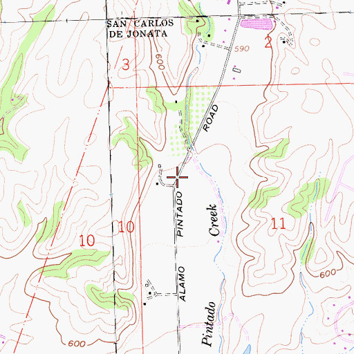 Topographic Map of Apple Lane Farm, CA