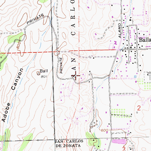 Topographic Map of Foley Estates Vineyard and Winery, CA